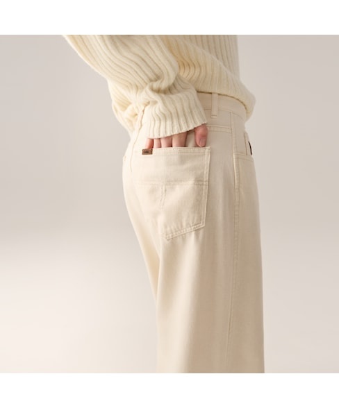 Lois Skater flare jeans Ecru wool Rinse