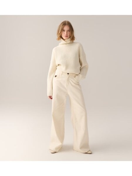 Lois Skater flare jeans Ecru wool Rinse