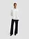 OLAF Striped oversized shirt Optical white