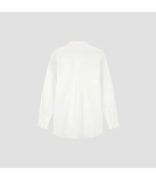 OLAF Striped oversized shirt Optical white