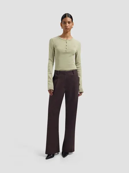 OLAF Monogram washed henley top Treehouse