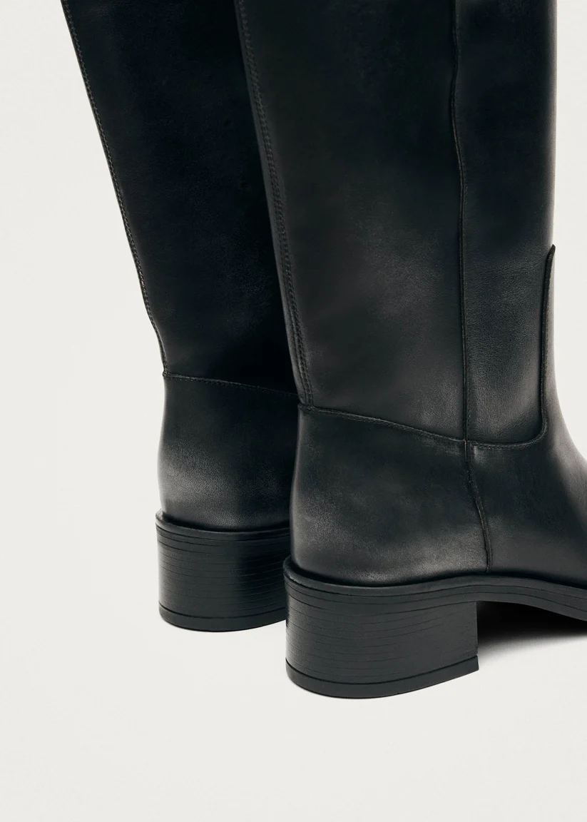 Alohas Sajan vintage effect Black leather boots