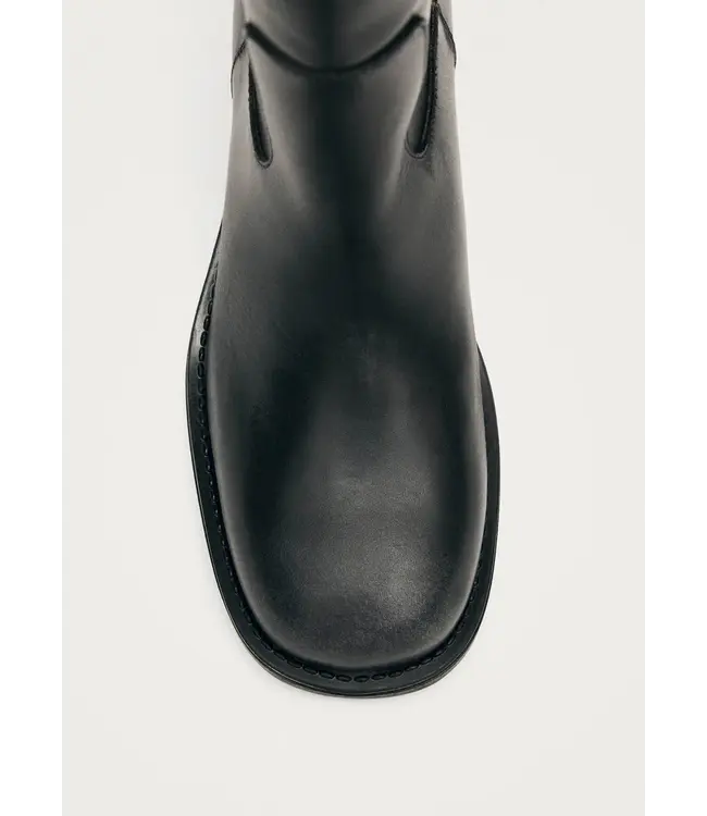 Alohas Sajan vintage effect Black leather boots