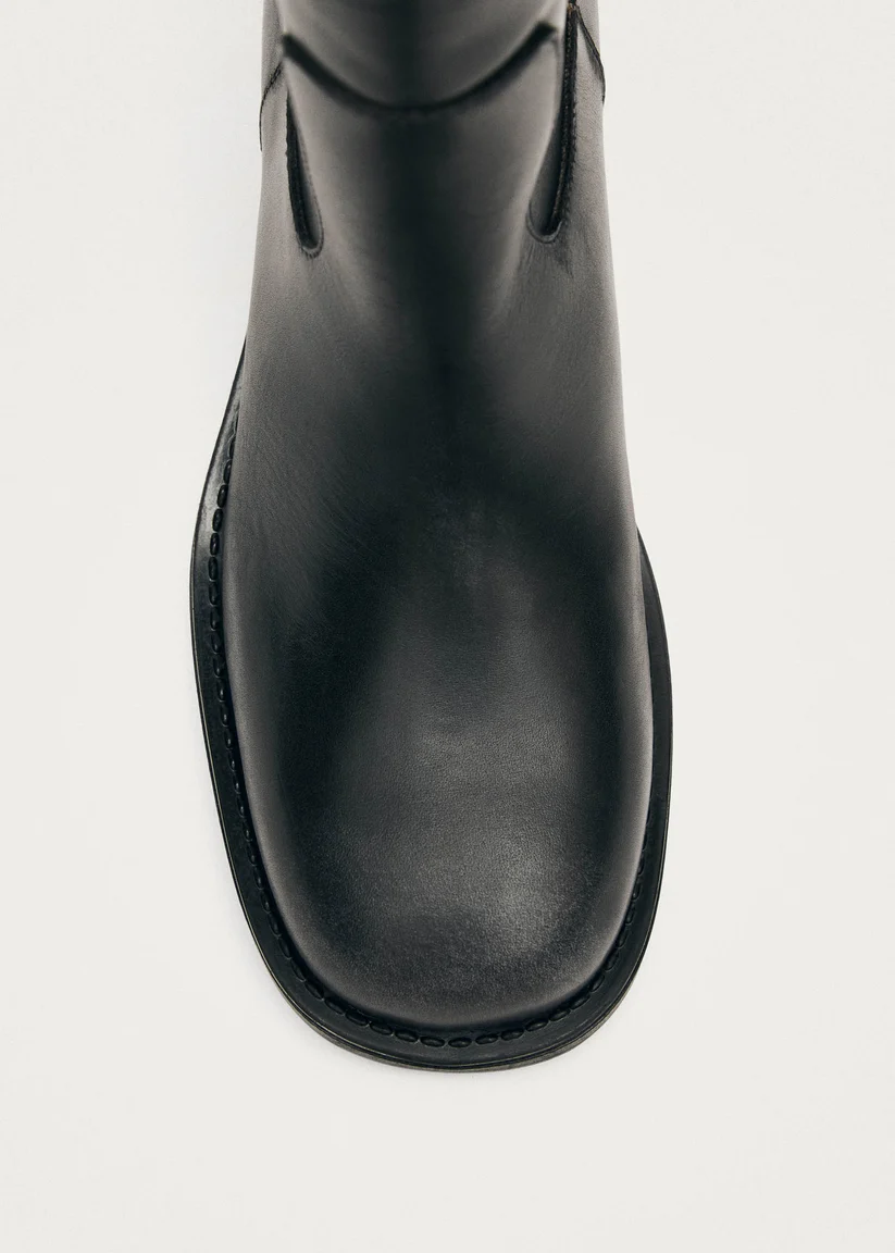 Alohas Sajan vintage effect Black leather boots