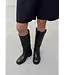 Alohas Sajan vintage effect Black leather boots