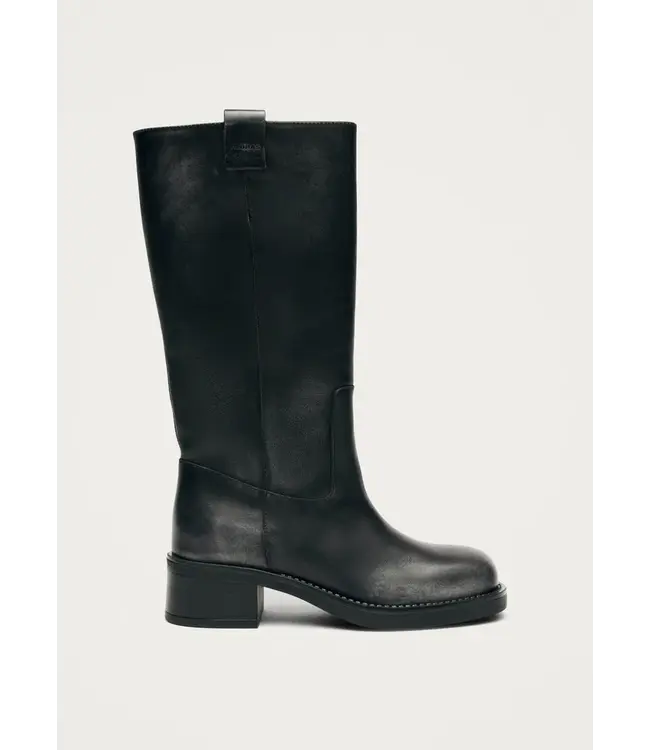 Alohas Sajan vintage effect Black leather boots
