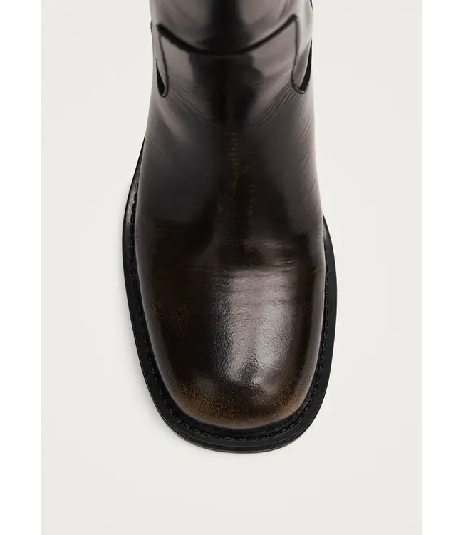 Alohas Sajan vintage effect Brown leather boots