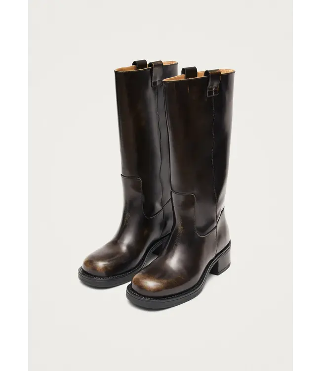 Alohas Sajan vintage effect Brown leather boots