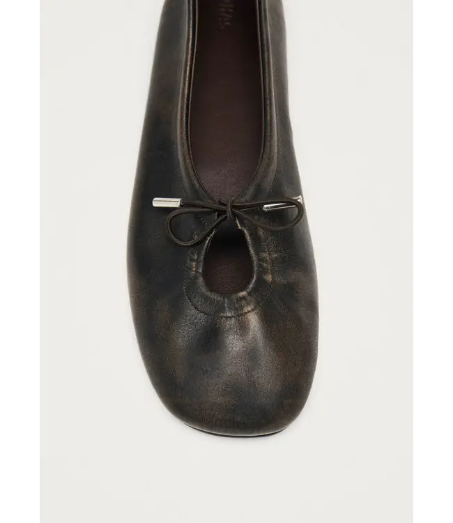 Alohas Rosalind vintage effect Brown leather ballet flats