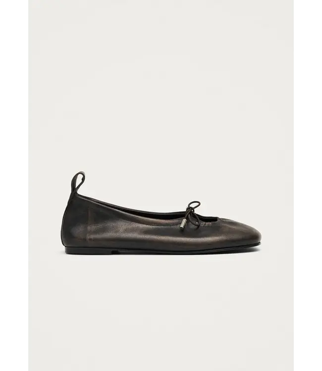 Alohas Rosalind vintage effect Brown leather ballet flats