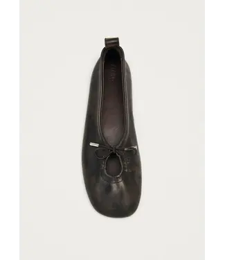 Alohas Rosalind vintage effect Brown leather ballet flats