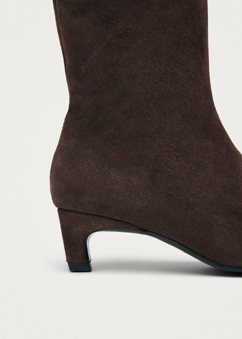 Alohas Ambar suede Brown leather ankle boots