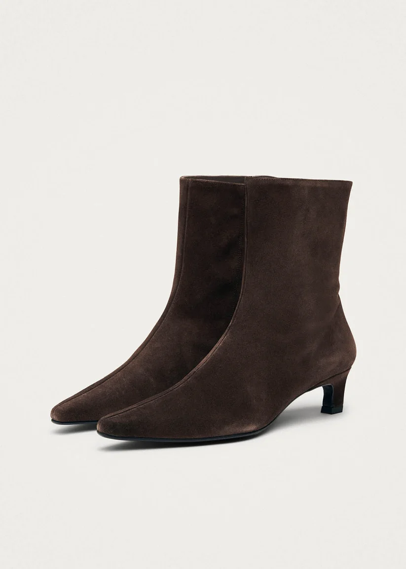 Alohas Ambar suede Brown leather ankle boots