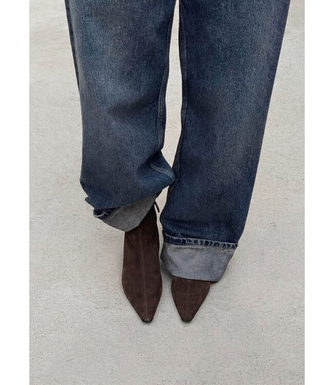 Alohas Ambar suede Brown leather ankle boots