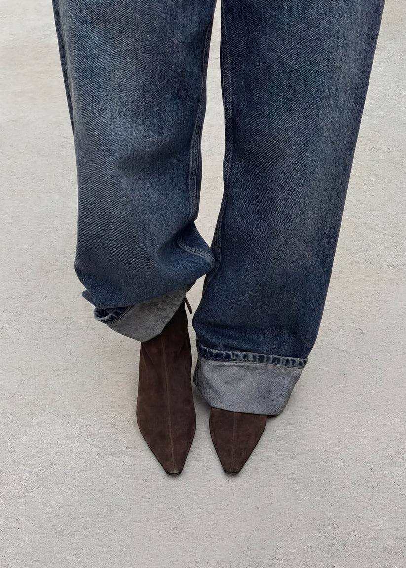 Alohas Ambar suede Brown leather ankle boots