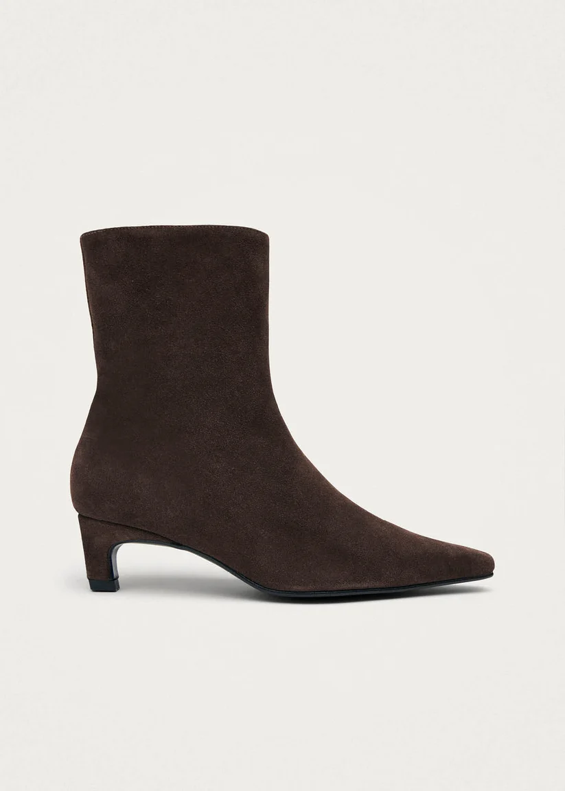 Alohas Ambar suede Brown leather ankle boots