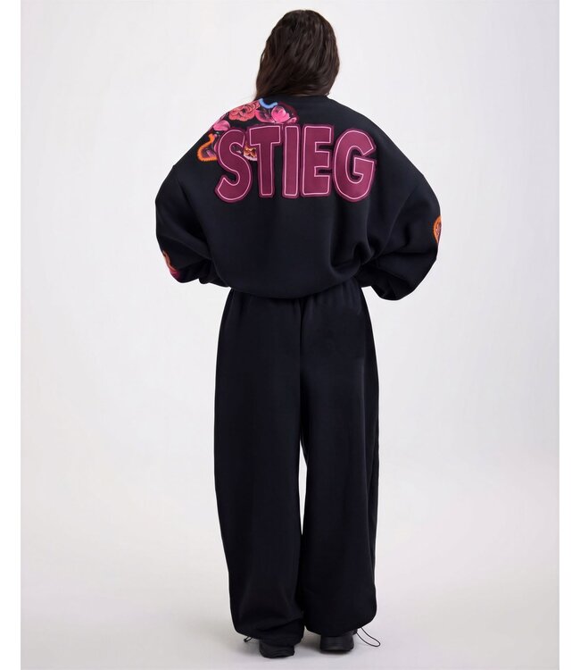 Stieglitz Nero balloon sewatpants Black