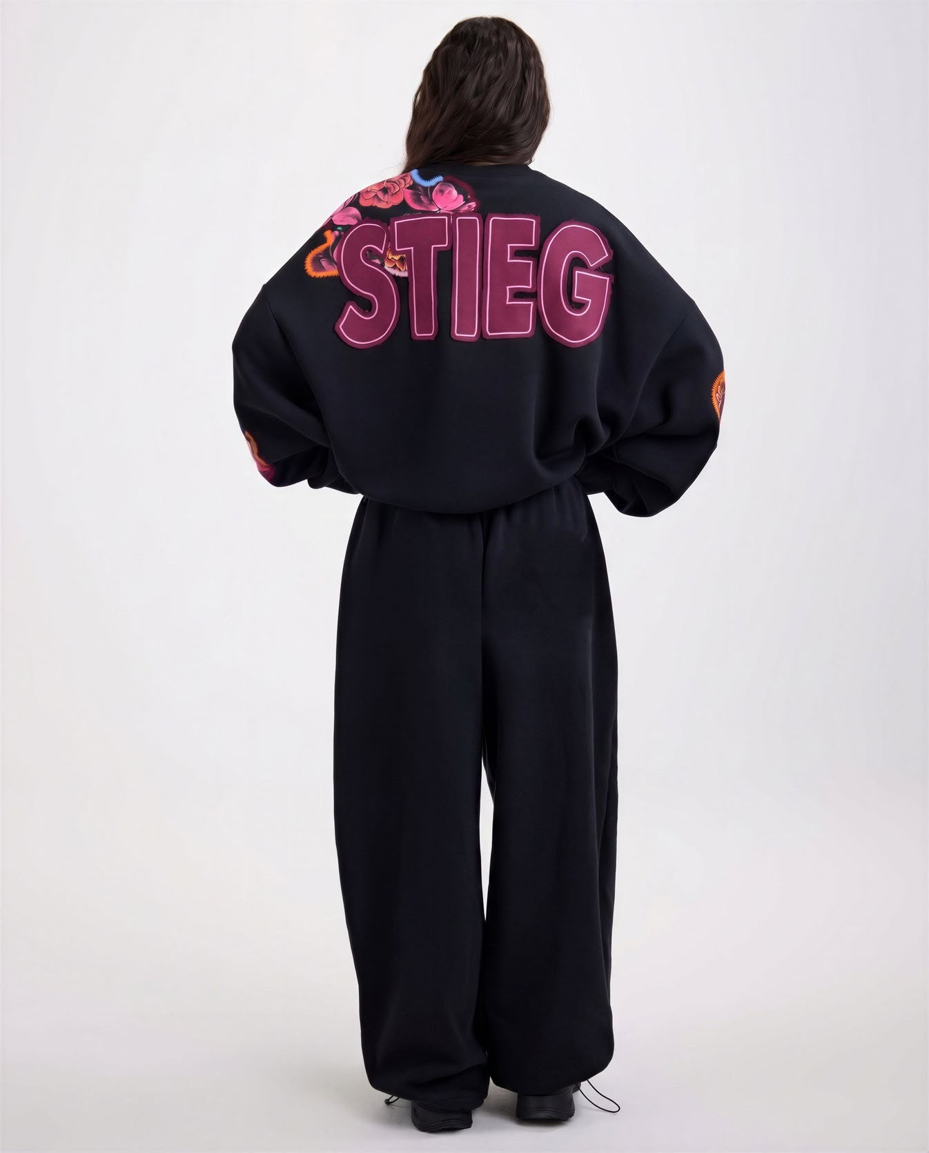 Stieglitz Nero balloon sewatpants Black