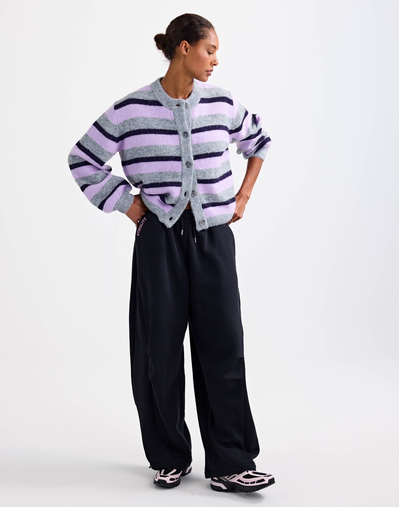 Stieglitz Nero balloon sewatpants Black