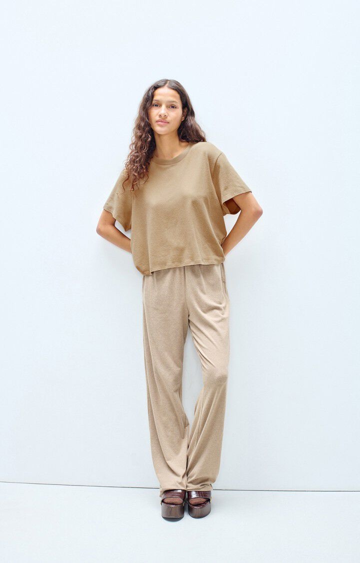 American Vintage YPA02GH  t-shirt Macchiato chine