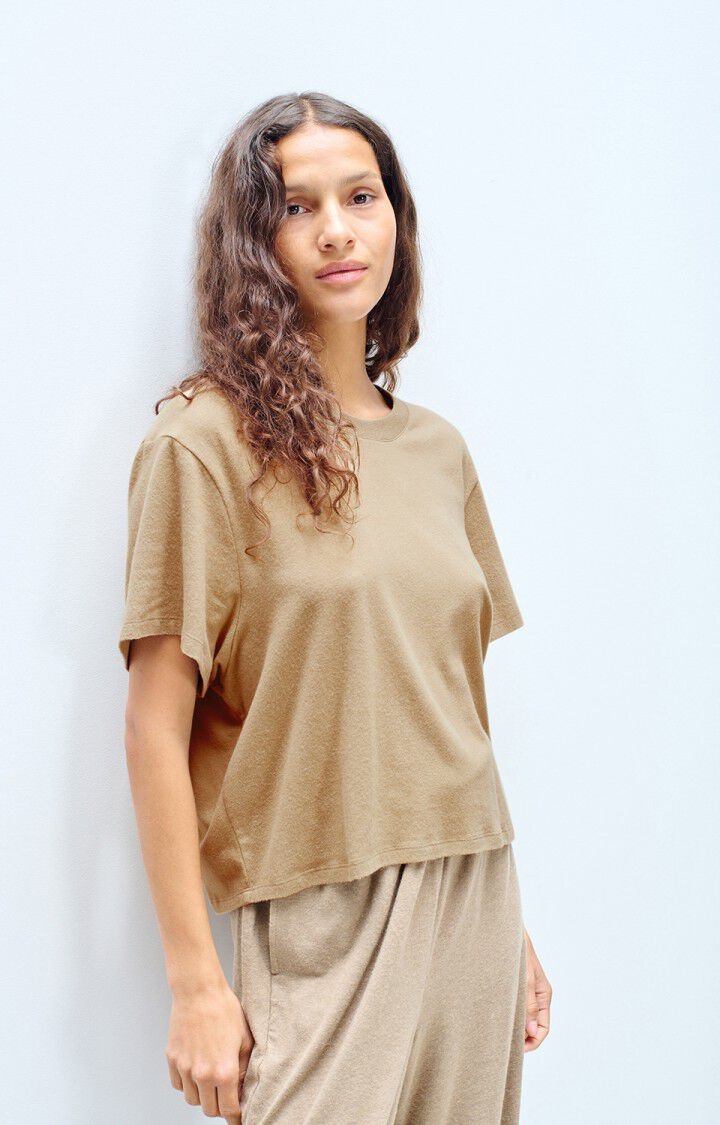 American Vintage YPA02GH  t-shirt Macchiato chine