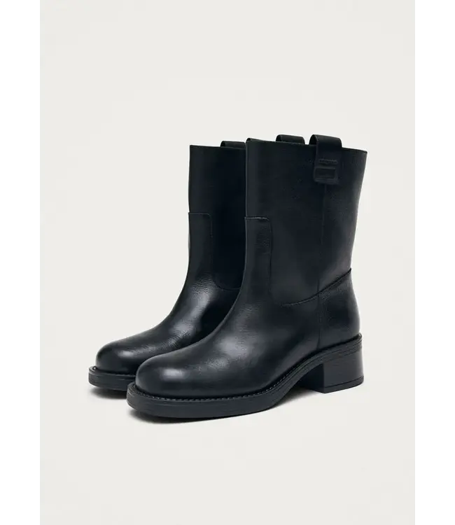 Alohas Rajan Black leather boots