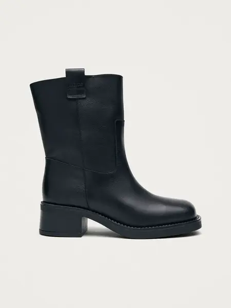 Alohas Rajan Black leather boots