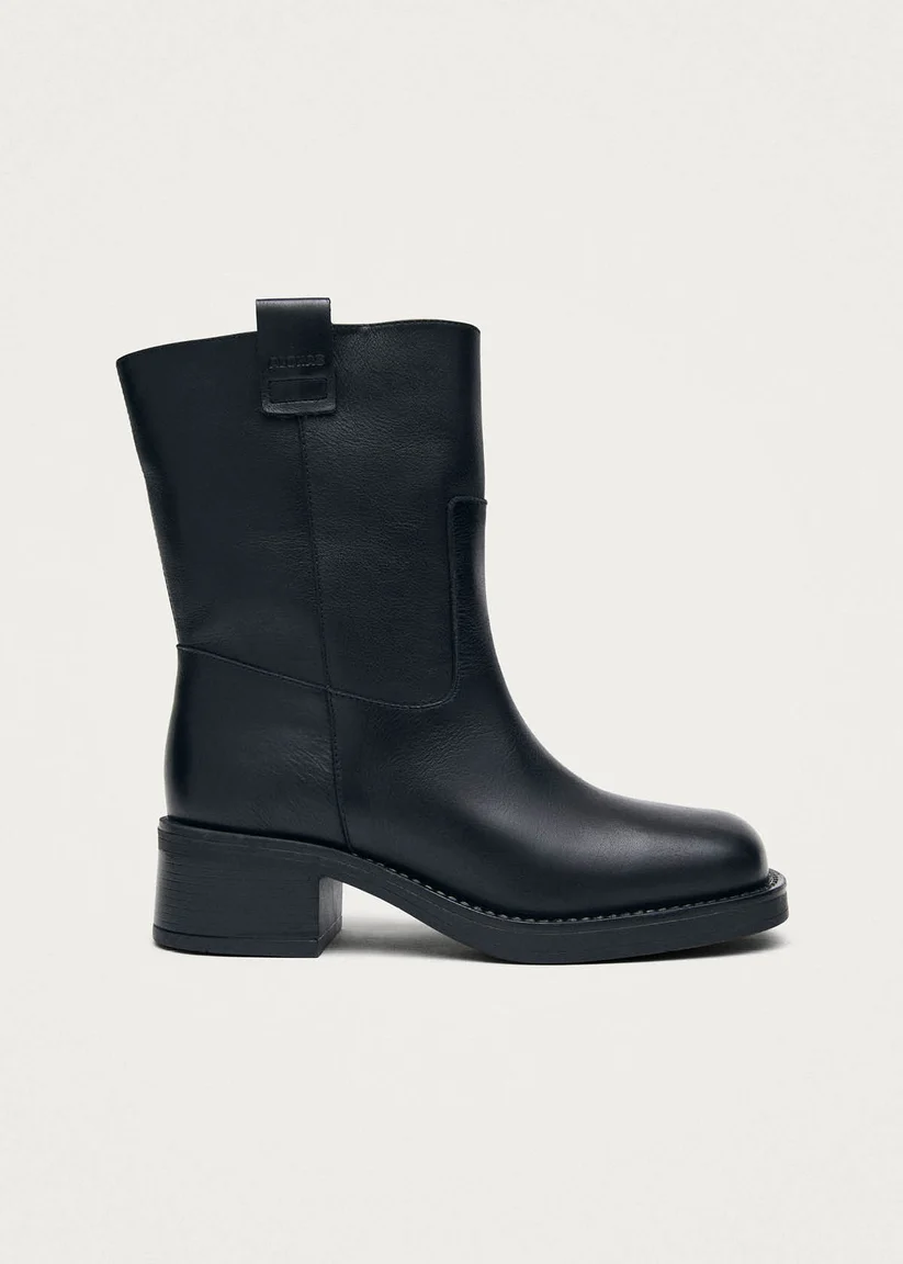 Alohas Rajan Black leather boots