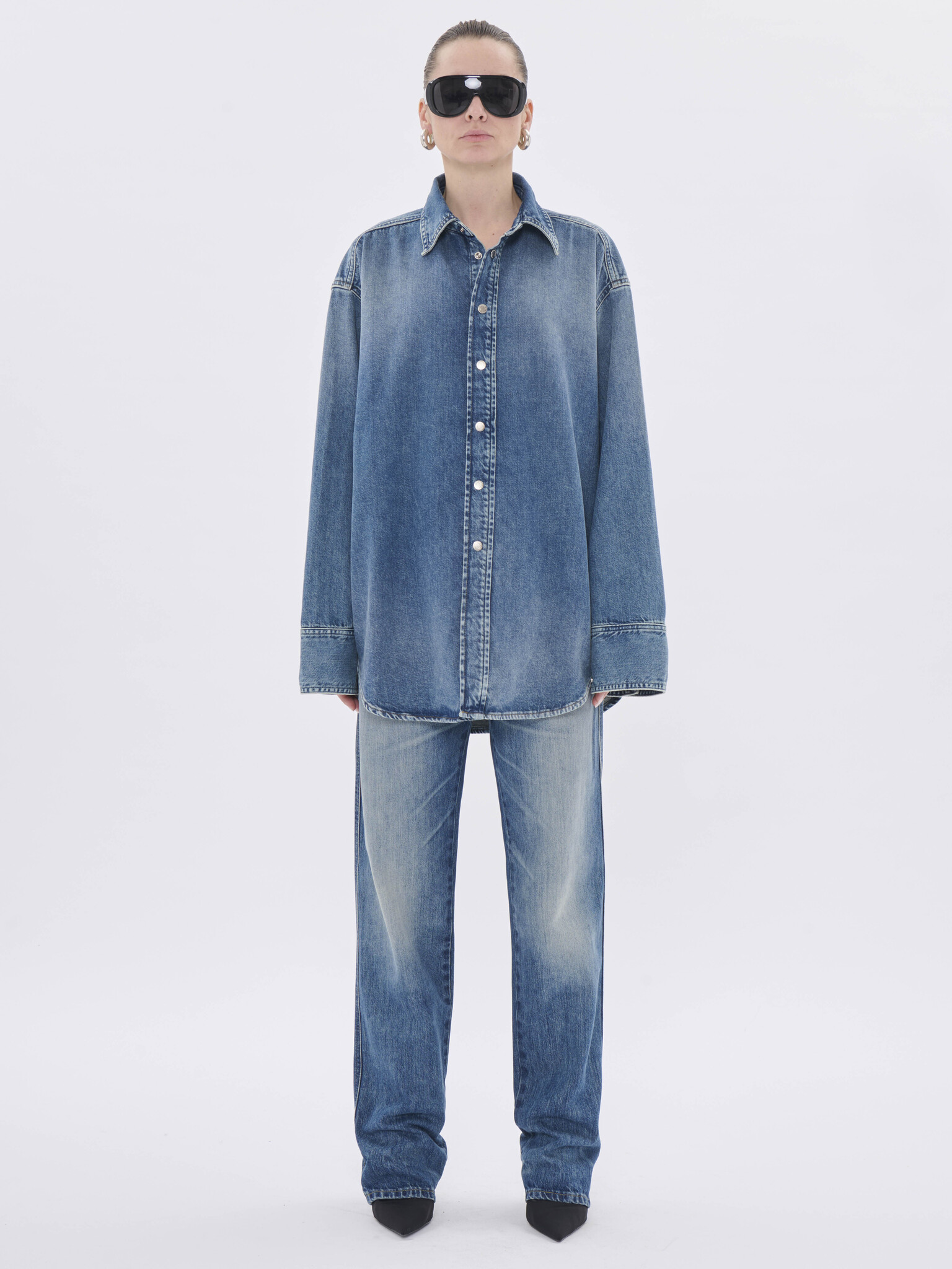 Haikure Victoria denim shirt Blue ryder