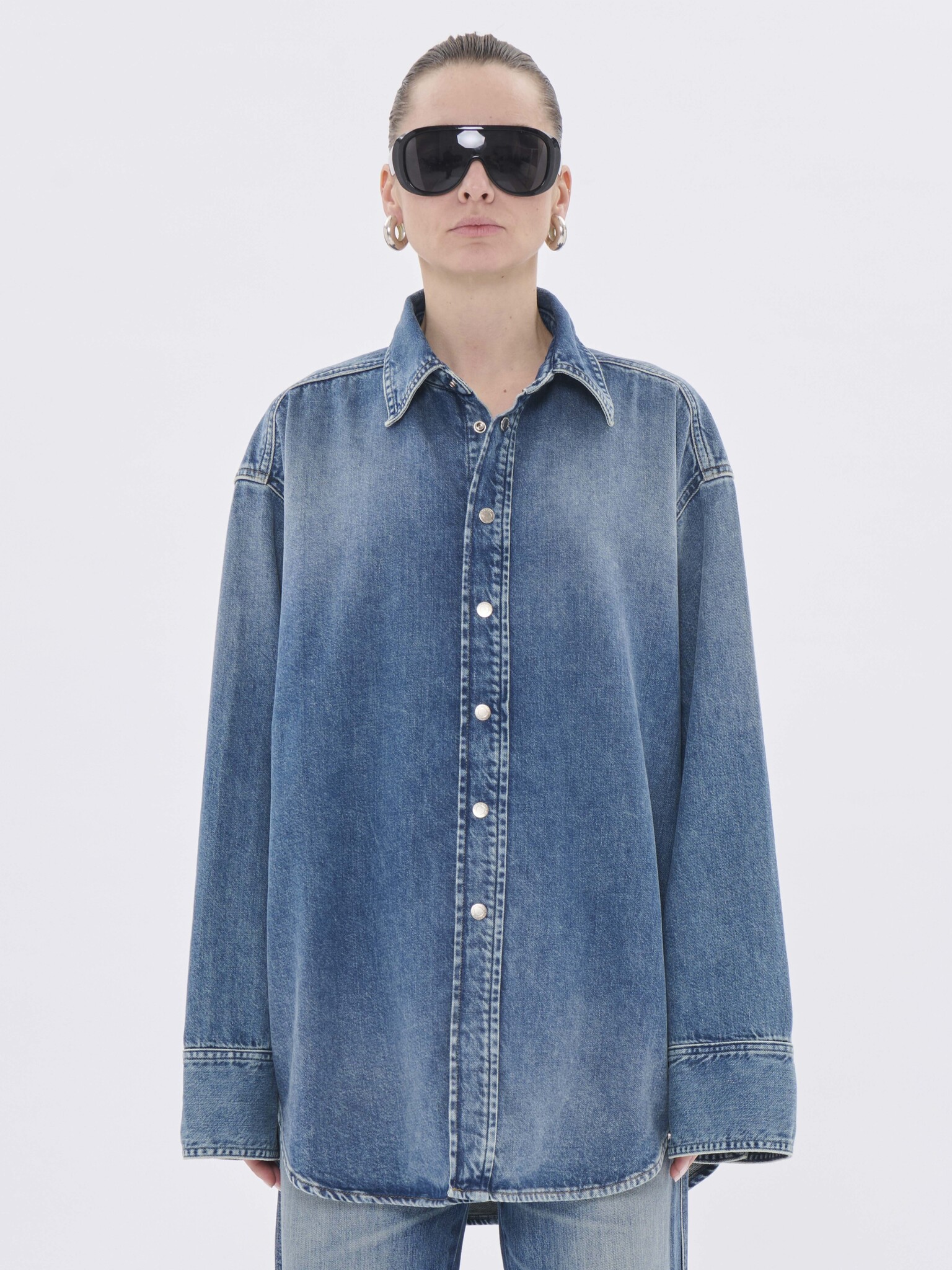 Haikure Victoria denim shirt Blue ryder