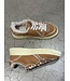 Autry Medalist low wom GX01 suede/shearling sneakers Cognac