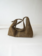NONA Large slouchy bag Olive suede