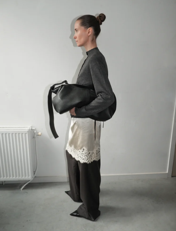NONA Large slouchy bag Black
