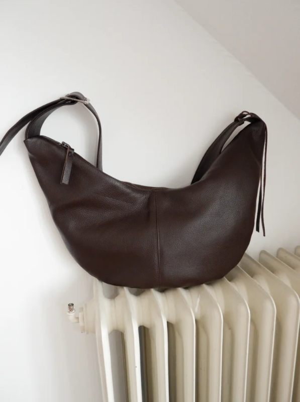NONA Buckle banana bag XL Chocolat