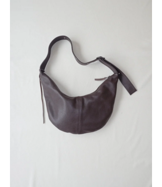 NONA Buckle banana bag XL Chocolat