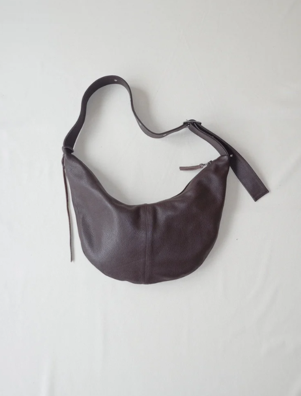NONA Buckle banana bag XL Chocolat