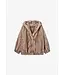 Studio AR Hailey long faux mink jas Beige