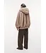 Studio AR Hailey long faux mink jas Beige