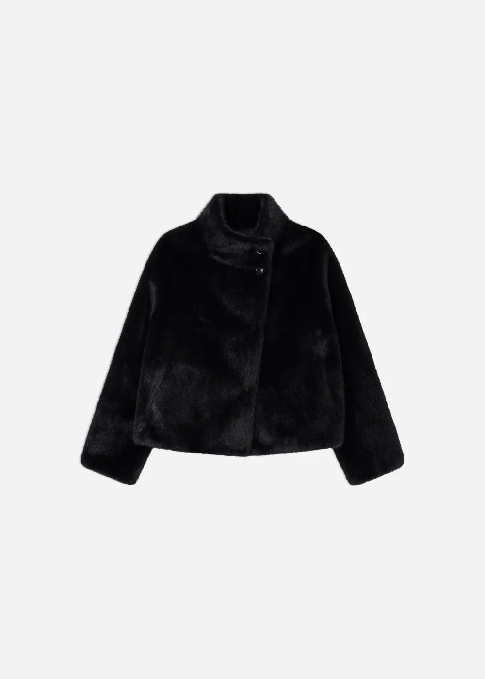 Studio AR Mallow faux mink jas D.Grey