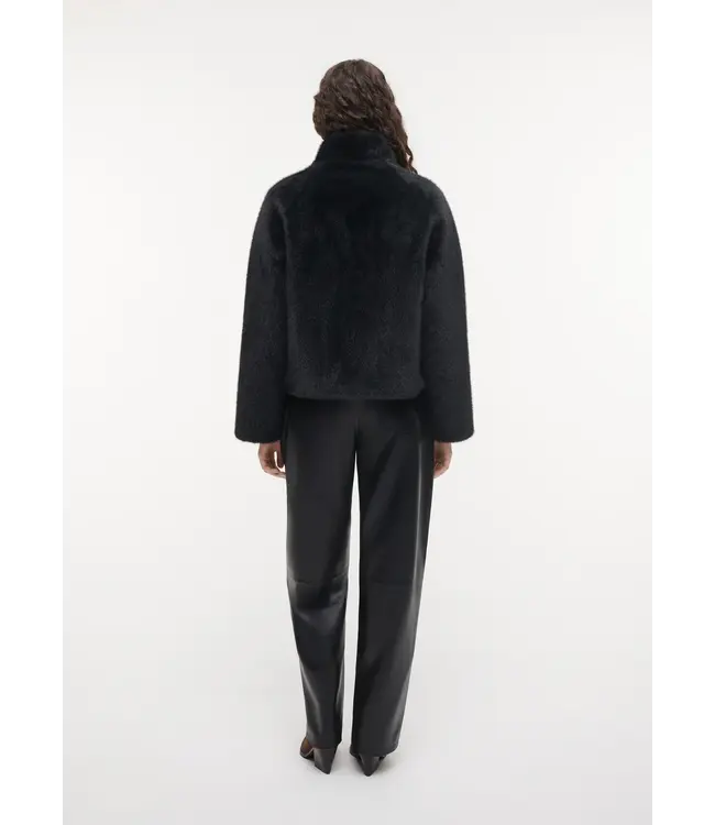 Studio AR Mallow faux mink jas D.Grey