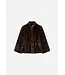 Studio AR Frankie faux mink jas Olive