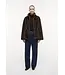 Studio AR Frankie faux mink jas Olive