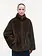 Studio AR Frankie faux mink jas Olive