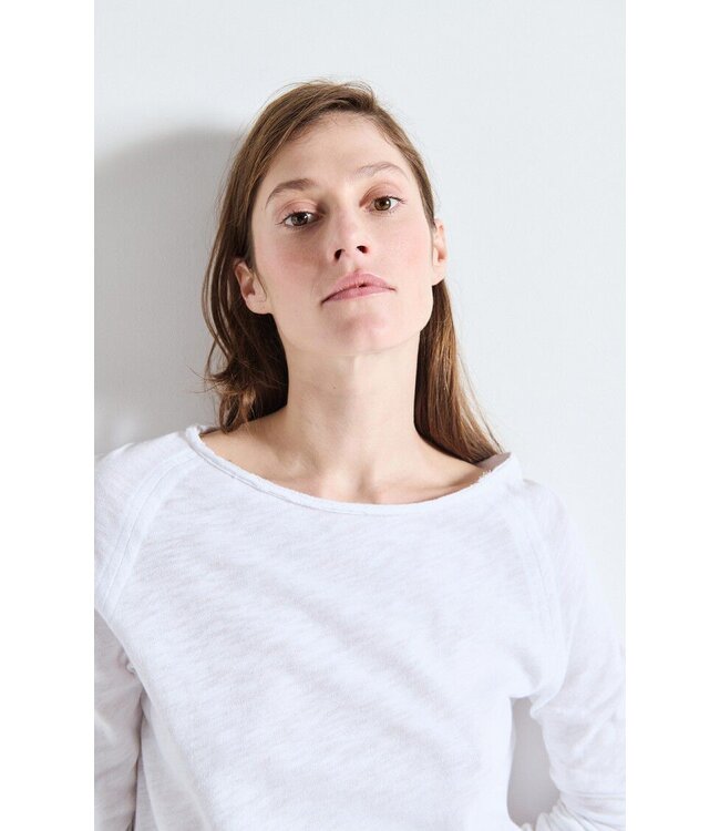 American Vintage SON31GH longsleeve Blanc