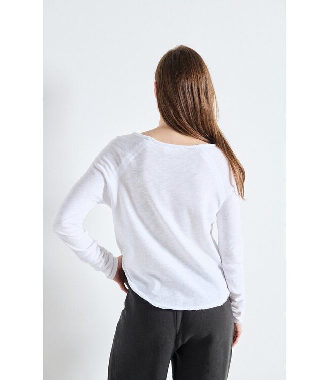 American Vintage SON31GH longsleeve Blanc