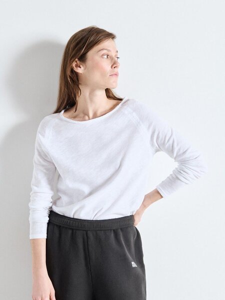 American Vintage SON31GH longsleeve Blanc
