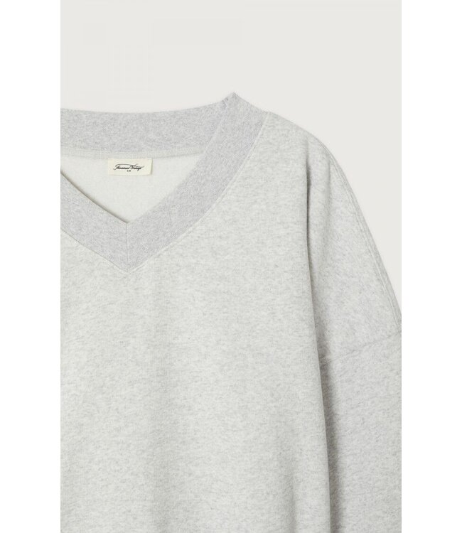 American Vintage BAP03D sweater Gris chine