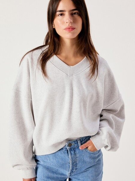 American Vintage BAP03D sweater Gris chine