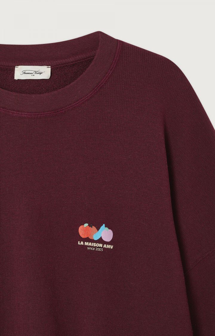 American Vintage ATU03D sweater Lie de vin