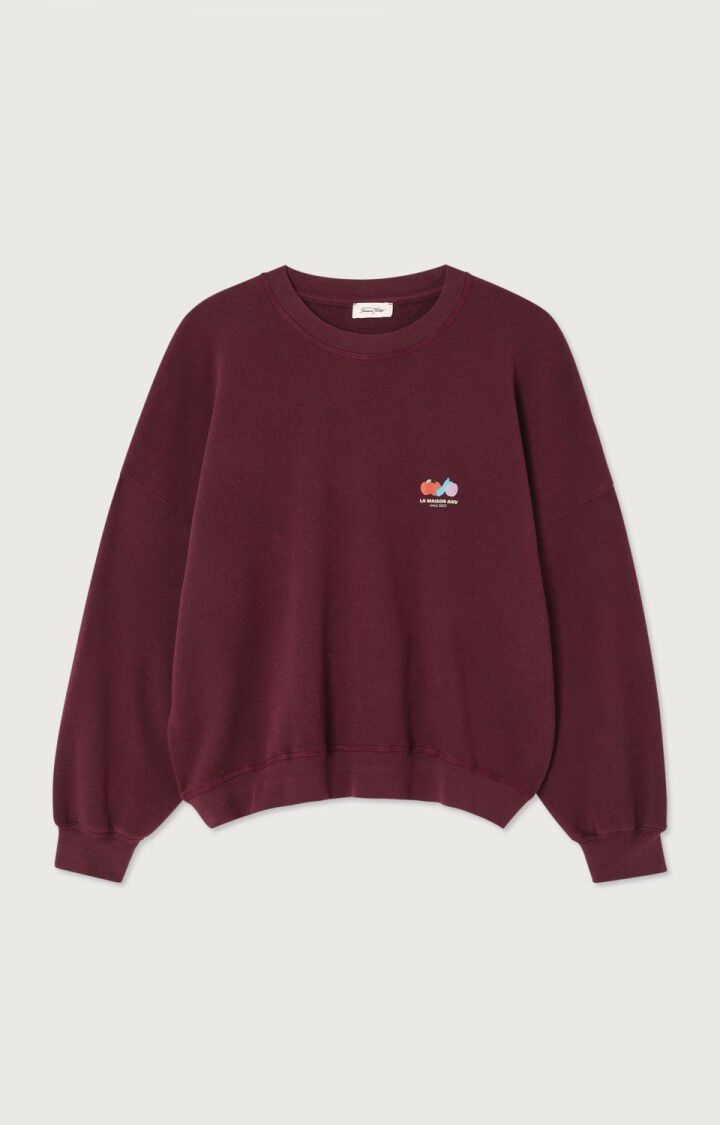 American Vintage ATU03D sweater Lie de vin